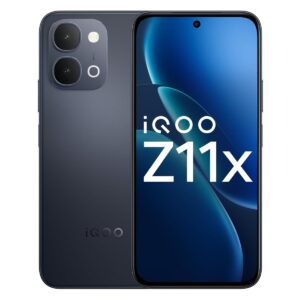 iQOO Z11x 5G (Titan Black, 8GB RAM, 128 GB Storage) | Dimensity 7400-Turbo Processor | 7200 mAh Battery Smartphone | Powered by OriginOS 6
