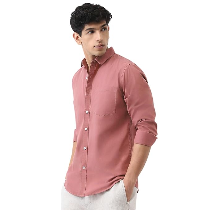 Urbano Fashion Men's Cotton Full Sleeve Regular Fit Casual Solid Shirt