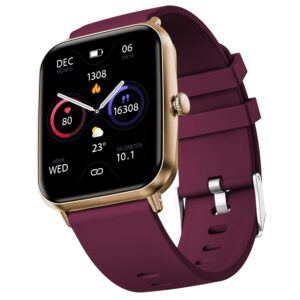 Fire-Boltt Ninja Call Pro Plus Bluetooth Calling Smart Watch, 1.83″ HD Display, AI Voice Assistant, 120+ Sports Modes, IP67 Waterproof, SpO2 & Heart Rate Monitor Smartwatch for Men & Women - Wine