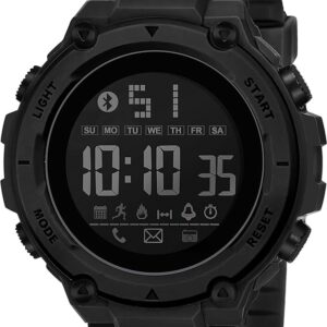 Shocknshop Digital Sports Stylish Multifunctional Electronic LED Black Dial Wrist Watch for Men Boys -WCH78