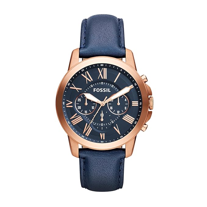 Fossil Grant Chronograph Blue Dial Men's Watch - FS4835Ie