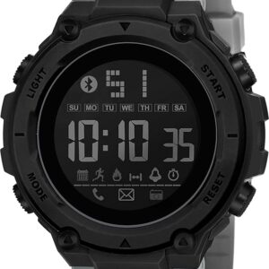 Shocknshop Digital Sports Stylish Multifunctional Electronic LED Black Dial Wrist Watch for Men Boys -WCH78