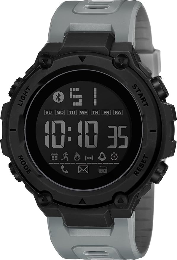 Shocknshop Digital Sports Stylish Multifunctional Electronic LED Black Dial Wrist Watch for Men Boys -WCH78