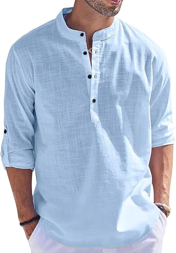 Bellstone Kurta for Man | Men's Trendy Short Kurta | Shirt for Man | Men's Casual Shirts | Kurta Wedding for Men | Stylish Full Sleeve Shirts | Mandarin Collar Short Kurta for Men
