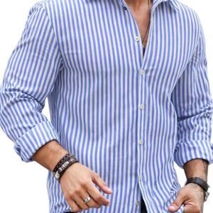 Striped Casual Regular Fit Shirt for Men| Men Full Sleeve Shirt