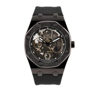 French Connection Stellar | Skeleton Dial | Silicone Strap | Automatic Watch for Men - FCK2BB
